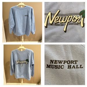 Vtg 80s Newport Music Hall Night Club sweatshirt.